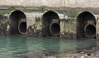 a sewage pipe