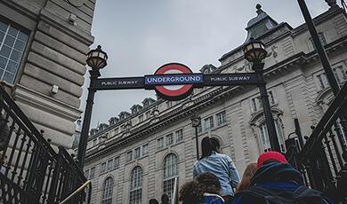 Tube station sign
