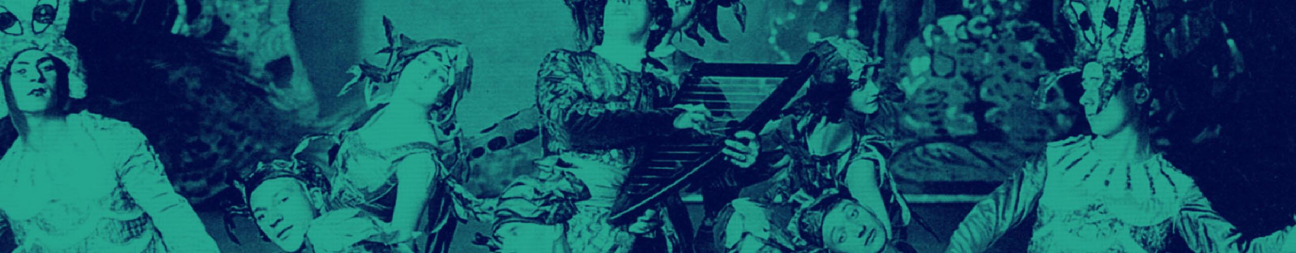 The ballets russes, with a blue/green tint