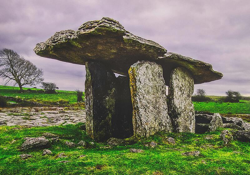 an ancient stone formation in North Wales