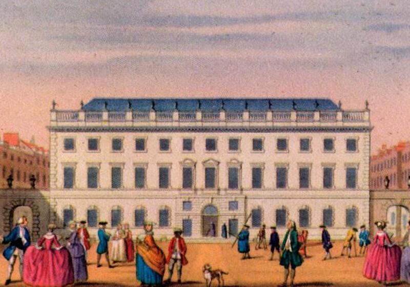 a painting of St Bartholomew’s Hospital in London