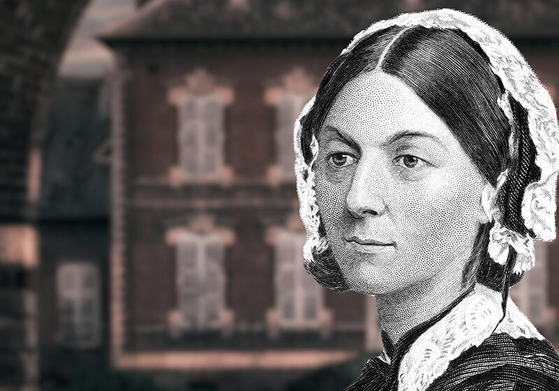 a drawing of Florence Nightingale