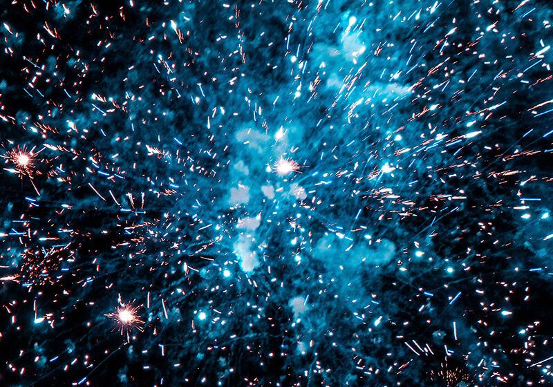 exploding fireworks