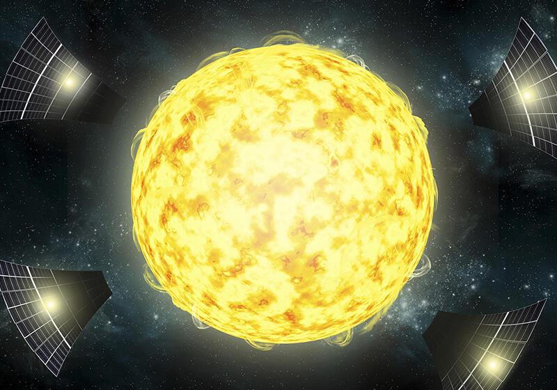 an artists impression of KIC 8462852 or Tabby's star