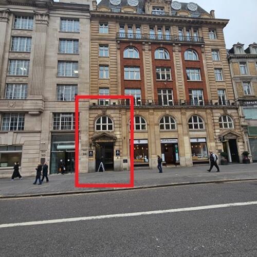 View of entrance off High Holborn
