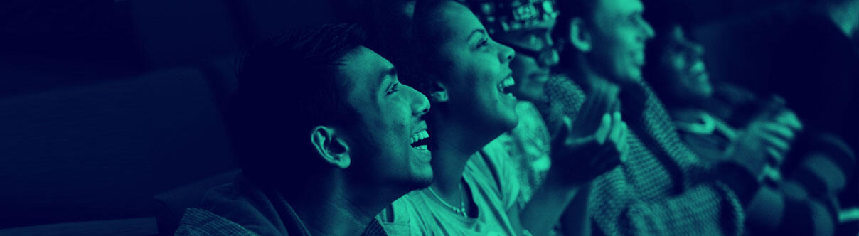Group of people laughing