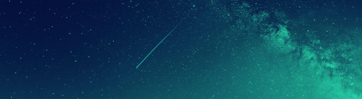 starry sky and northern lights