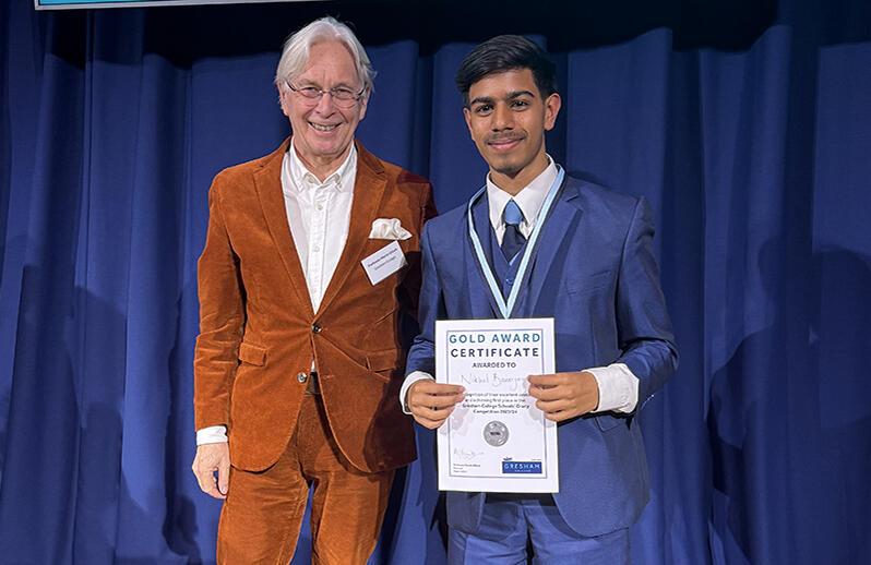 Nikhil Banerjee and Provost Martin Elliott
