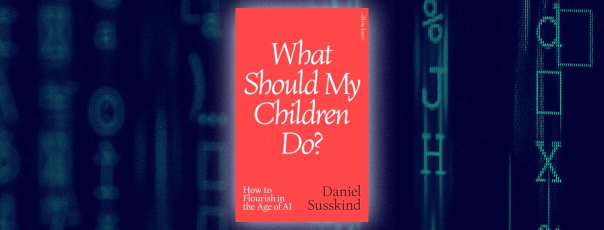 Image of the book cover on backdrop of computer code