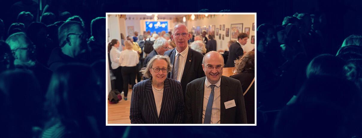 Provost Jane Shaw, ED Richards Smoth and Chair of Trustees Robert Allison