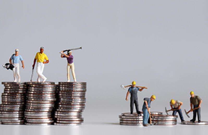 Stylised blue-green photos of a monk, a pixellated dog, a close-up spore, a person on a hill, a toy robot and a banana wrapped in chains