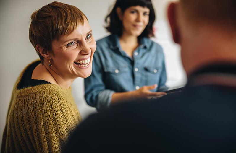 laughing woman