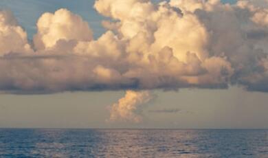 Clouds over ocean