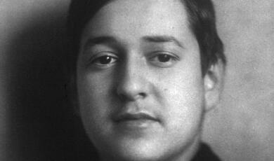 Black and white photograph of Erich Wolfgang Korngold