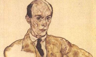 Drawing of Arnold Schoenberg