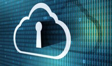 Cloud with lock inside