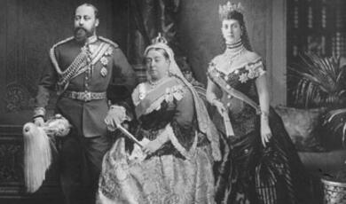 King Edward VII,  Queen Victoria and Queen Alexandra