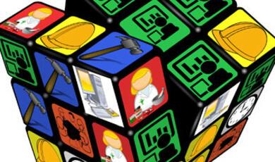 A colorful Rubik's Cube