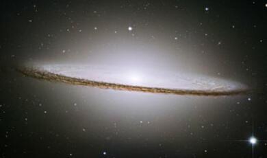 The Sombrero Galaxy, also known as Messier 104 (M104)
