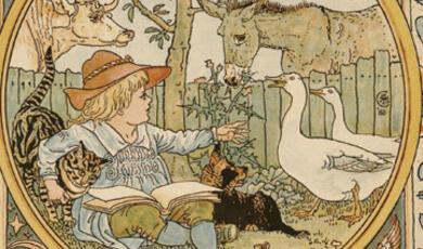 An illustration from "The Baby's Own Aesop"