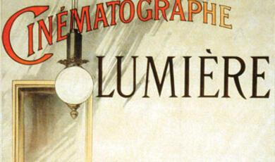 Vintage poster advertising Cinématographe Lumière