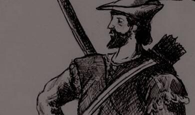 Drawing of Robin Hood