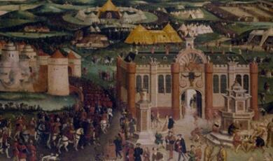 Picture of the Field of the Cloth of Gold including temporary palace