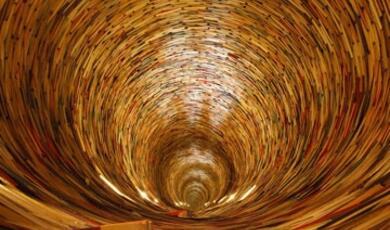 "The Idiom," a book sculpture by Slovak artist Matej Krén
