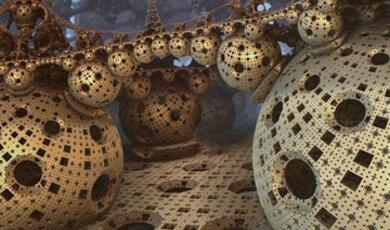 A 3D visualization of a Menger sponge