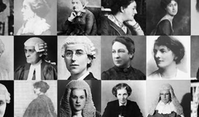 collection of photographs of female lawyers and judges