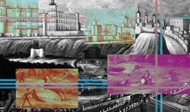 Montage of images of old Madrid