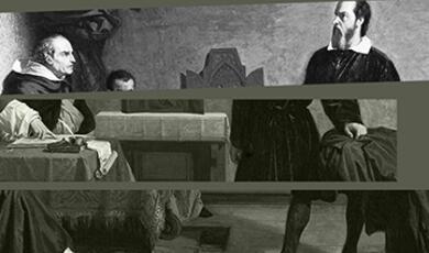 Painting of Galileo facing the Roman Inquisition