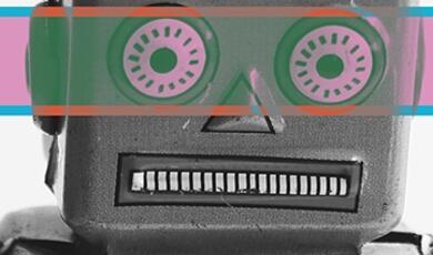 Toy robot head