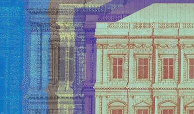 Drawing of the Banqueting House, Whitehall