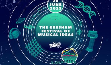 Stylised blue-green photos of a monk, a pixellated dog, a close-up spore, a person on a hill, a toy robot and a banana wrapped in chains