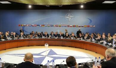 the NATO debating chamber