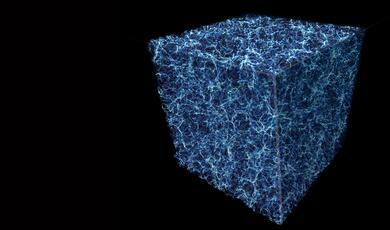 an cgi image of the cosmic web