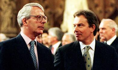 John Major and Tony Blair