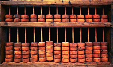 Photo of an old abacus