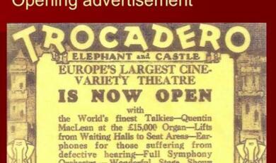 Advertisment for the Trocadero