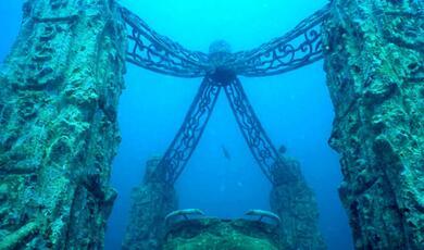 Ruins of Port Royal, underwater in Jamaica