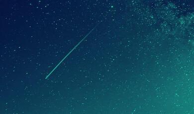 starry sky and northern lights