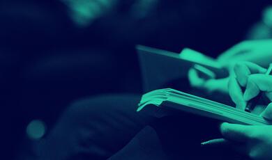 journalists writing in notepads