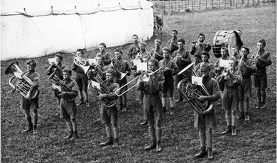 Coram's military-style boys’ marching band