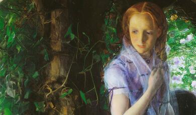 Painting opf young girl by Arthur Hughes