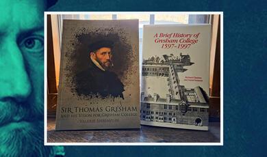 Two books on a desk