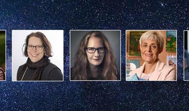 Five women speakers from the 2023-24 programme