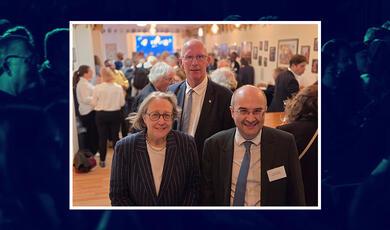 Provost Jane Shaw, ED Richards Smoth and Chair of Trustees Robert Allison