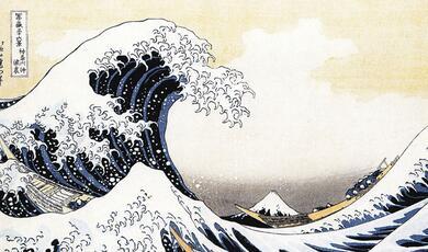 The Great Wave off Kanagawa, a print by Hokusai