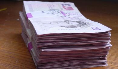 a pile of cash